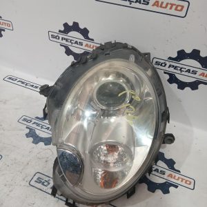 FAROL ESQUERDO CINZA MINI COOPER S R56 ANO: 2007